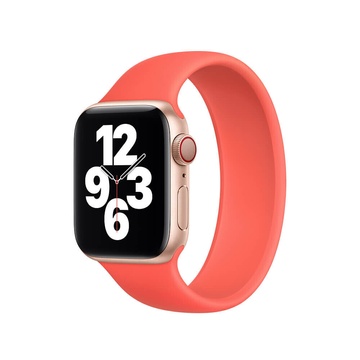 Купить Силиконовый монобраслет Apple Solo Loop Pink Citrus для Apple Watch 40mm | 38mm (MYPC2) Размер 4 по лучшей цене в Украине 🔔 ,  наш интернет - магазин гарантирует качество и быструю доставку вашего заказа 🚀