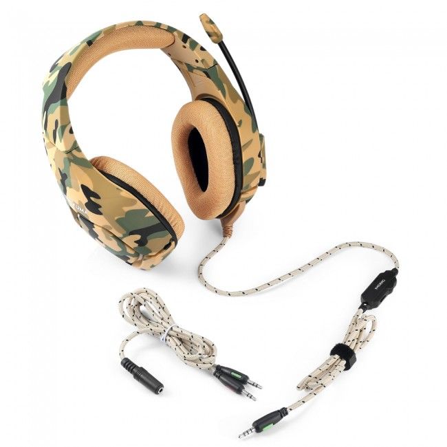 Купити Навушники ігрові Onikuma K1-B з мікрофоном Camouflage Yellow за найкращою ціною в Україні 🔔, наш інтернет - магазин гарантує якість і швидку доставку вашого замовлення 🚀