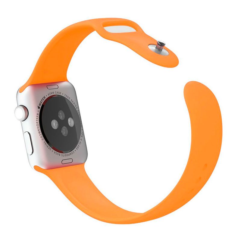 Купить Ремешок oneLounge Sport Band 38mm | 40mm Orange для Apple Watch SE | 6 | 5 | 4 | 3 | 2 | 1 OEM по лучшей цене в Украине 🔔 ,  наш интернет - магазин гарантирует качество и быструю доставку вашего заказа 🚀
