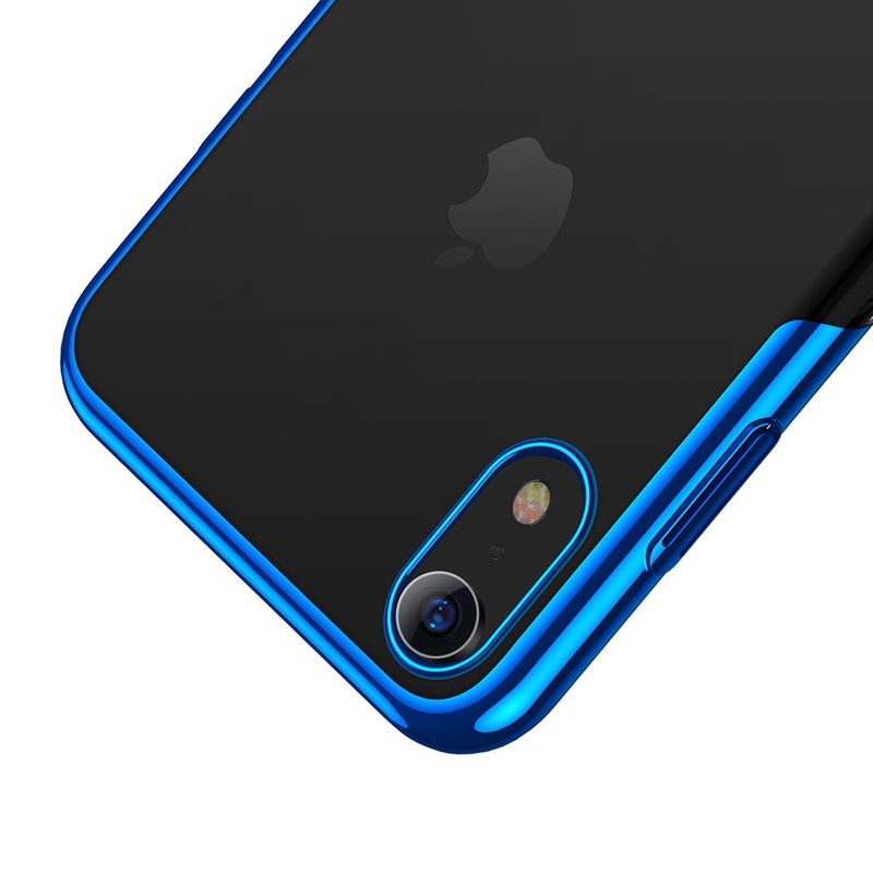 Купить Силиконовый чехол Baseus Shining синий для iPhone XR по лучшей цене в Украине 🔔 ,  наш интернет - магазин гарантирует качество и быструю доставку вашего заказа 🚀