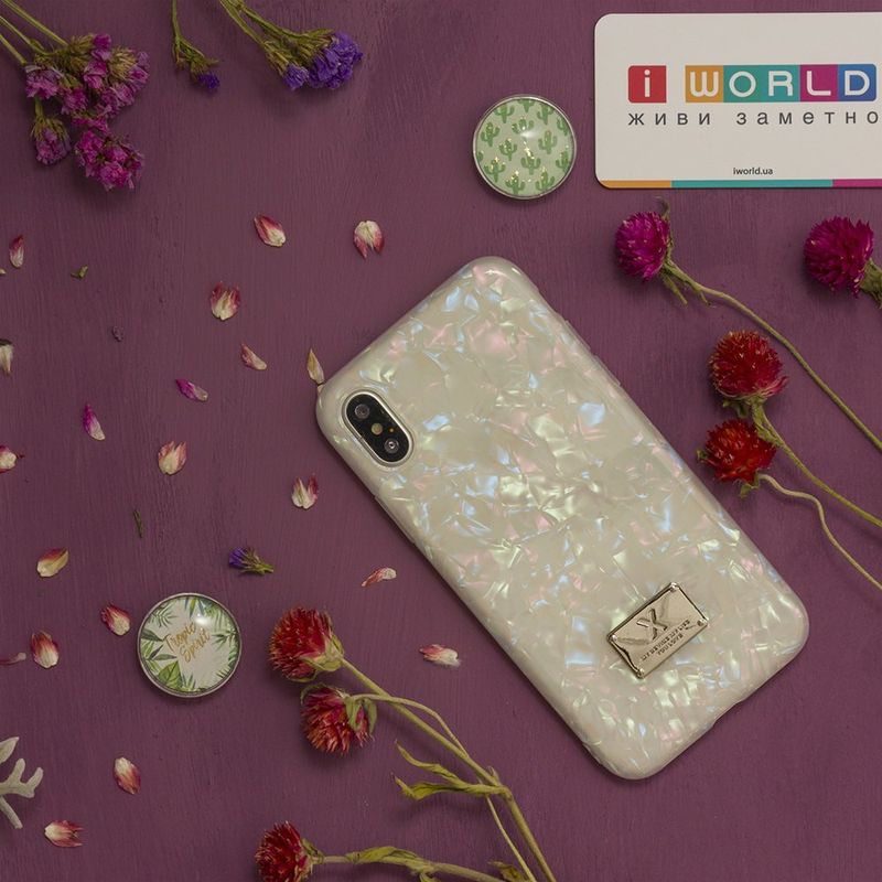 Купить Блестящий чехол WK Shell разноцветный для iPhone X по лучшей цене в Украине 🔔 ,  наш интернет - магазин гарантирует качество и быструю доставку вашего заказа 🚀