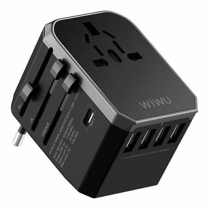 Купить Универсальное зарядное устройство для путешествий WIWU UA301 Universal Travel Adapter по лучшей цене в Украине 🔔 ,  наш интернет - магазин гарантирует качество и быструю доставку вашего заказа 🚀