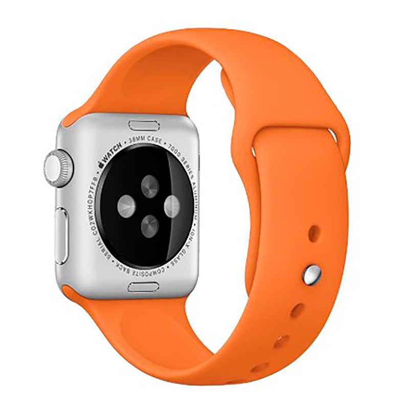 Купить Ремешок oneLounge Sport Band 38mm | 40mm Orange для Apple Watch SE | 6 | 5 | 4 | 3 | 2 | 1 OEM по лучшей цене в Украине 🔔 ,  наш интернет - магазин гарантирует качество и быструю доставку вашего заказа 🚀