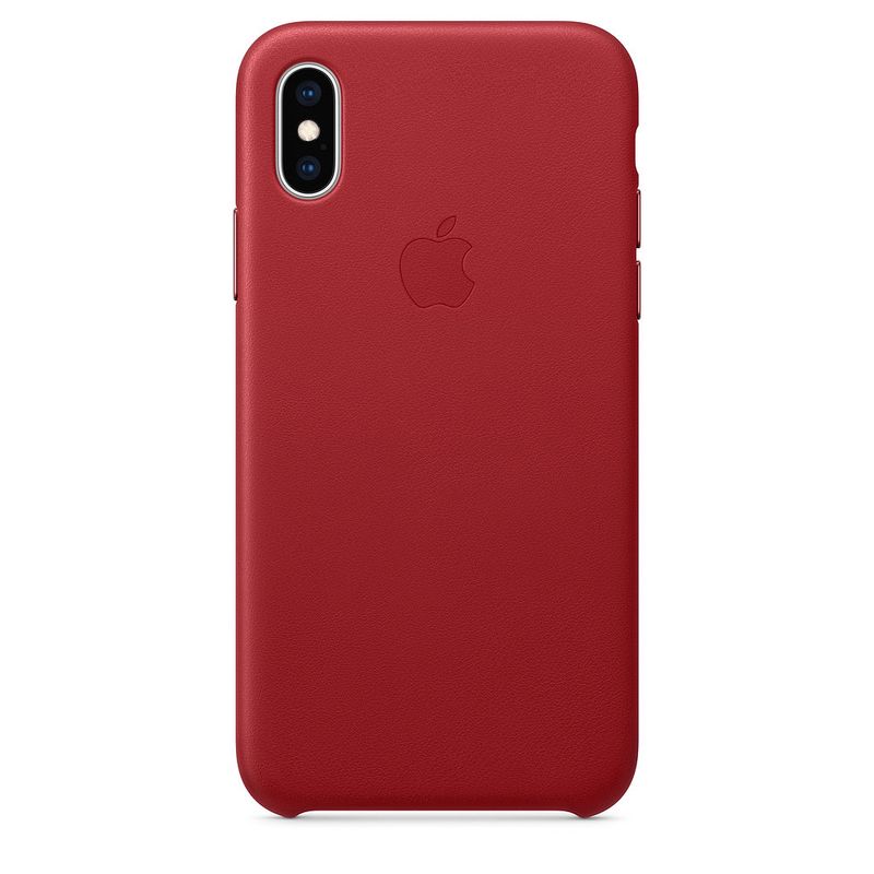 Купить Кожаный чехол iLoungeMax Leather Case RED для iPhone X | XS OEM (MRWK2) по лучшей цене в Украине 🔔 ,  наш интернет - магазин гарантирует качество и быструю доставку вашего заказа 🚀