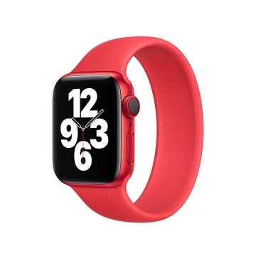 Купити Силіконовий монобраслет Apple Solo Loop (PRODUCT) Red для Apple Watch 40mm | 38mm (MYP32) Розмір 5 за найкращою ціною в Україні 🔔, наш інтернет - магазин гарантує якість і швидку доставку вашого замовлення 🚀