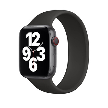 Купить Силиконовый монобраслет Apple Solo Loop Black для Apple Watch 44mm | 42mm (MYT72) Размер 11 по лучшей цене в Украине 🔔 ,  наш интернет - магазин гарантирует качество и быструю доставку вашего заказа 🚀
