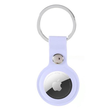 Силиконовый брелок с кольцом iLoungeMax Silicone Keychain Case Lilac для AirTag