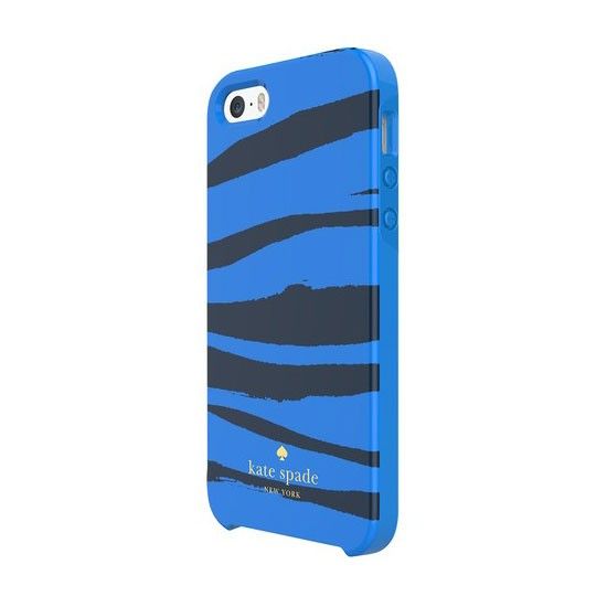 Купити Чохол-накладка Kate Spade Hybrid Hardshell Blue Zebra для iPhone 5 | 5S | SE за найкращою ціною в Україні 🔔, наш інтернет - магазин гарантує якість і швидку доставку вашого замовлення 🚀