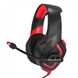Навушники ігрові Onikuma K1-B з мікрофоном Black-Red