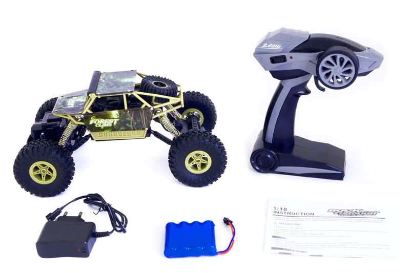 Купить Машинка на радиоуправлении 1:18 HB Toys Краулер 4WD на аккумуляторе (зеленый) по лучшей цене в Украине 🔔 ,  наш интернет - магазин гарантирует качество и быструю доставку вашего заказа 🚀