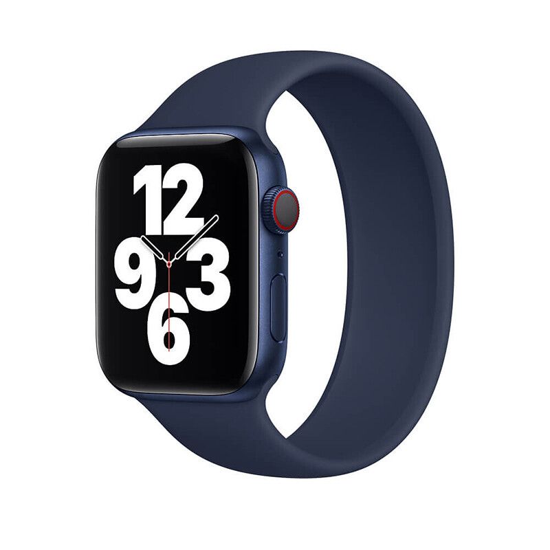 Купить Силиконовый монобраслет oneLounge Solo Loop Midnight Blue для Apple Watch 38mm | 40mm Size M OEM по лучшей цене в Украине 🔔 ,  наш интернет - магазин гарантирует качество и быструю доставку вашего заказа 🚀