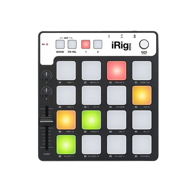 Купить MIDI-контроллер IK Multimedia iRig Pads MIDI Groove Controller для iPhone, iPad, iPod Touch, MacBook по лучшей цене в Украине 🔔 ,  наш интернет - магазин гарантирует качество и быструю доставку вашего заказа 🚀