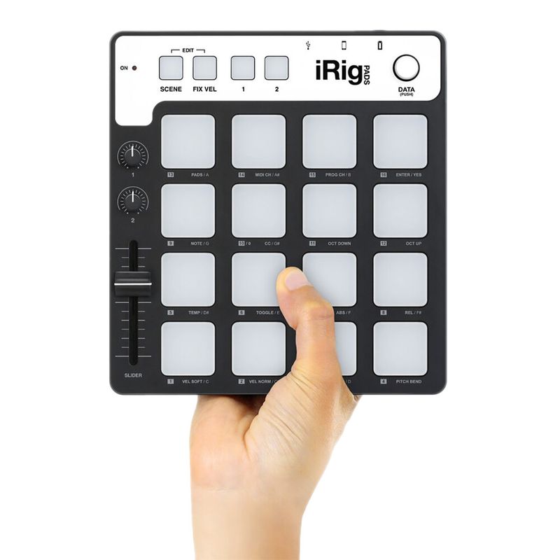 Купить MIDI-контроллер IK Multimedia iRig Pads MIDI Groove Controller для iPhone, iPad, iPod Touch, MacBook по лучшей цене в Украине 🔔 ,  наш интернет - магазин гарантирует качество и быструю доставку вашего заказа 🚀
