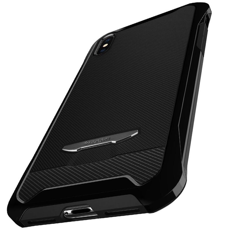 Купить Защитный чехол Spigen Reventon Jet Black для iPhone X | XS по лучшей цене в Украине 🔔 ,  наш интернет - магазин гарантирует качество и быструю доставку вашего заказа 🚀