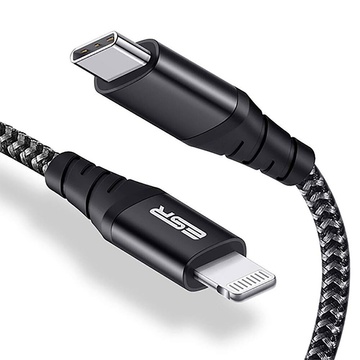 Купить Зарядный кабель ESR USB-C to Lightning PD MFI 2m для iPhone | iPad по лучшей цене в Украине 🔔 ,  наш интернет - магазин гарантирует качество и быструю доставку вашего заказа 🚀