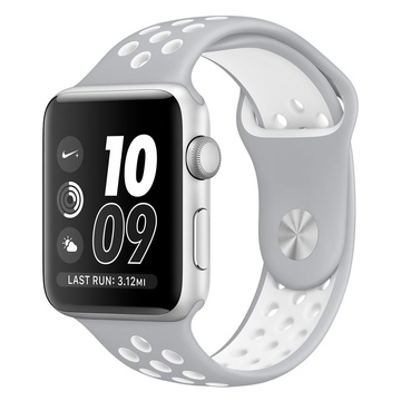 Купить Ремешок Coteetci W12 серый + белый для Apple Watch 42/44 мм по лучшей цене в Украине 🔔 ,  наш интернет - магазин гарантирует качество и быструю доставку вашего заказа 🚀