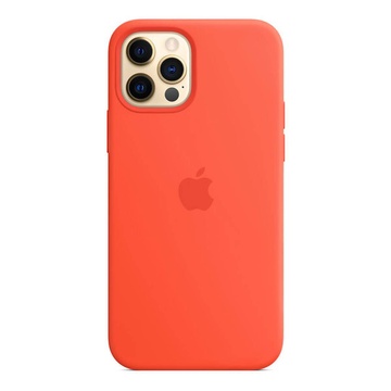 Купить Силиконовый чехол Apple Silicone Case MagSafe Electric Orange (MKTX3) для iPhone 12 Pro Max по лучшей цене в Украине 🔔 ,  наш интернет - магазин гарантирует качество и быструю доставку вашего заказа 🚀