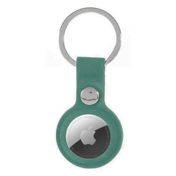 Силіконовий брелок з кільцем iLoungeMax Silicone Keychain Case Green для AirTag