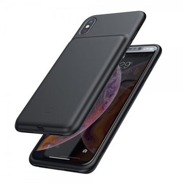 Купить Чехол-аккумулятор Baseus Liquid Silicone Smart Power Black для iPhone XS Max по лучшей цене в Украине 🔔 ,  наш интернет - магазин гарантирует качество и быструю доставку вашего заказа 🚀