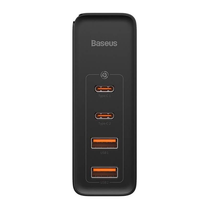 Купить Быстрое сетевое зарядное устройство Baseus GaN2 Pro Quick Charger 2 Type-C + 2 USB-A 100W по лучшей цене в Украине 🔔 ,  наш интернет - магазин гарантирует качество и быструю доставку вашего заказа 🚀