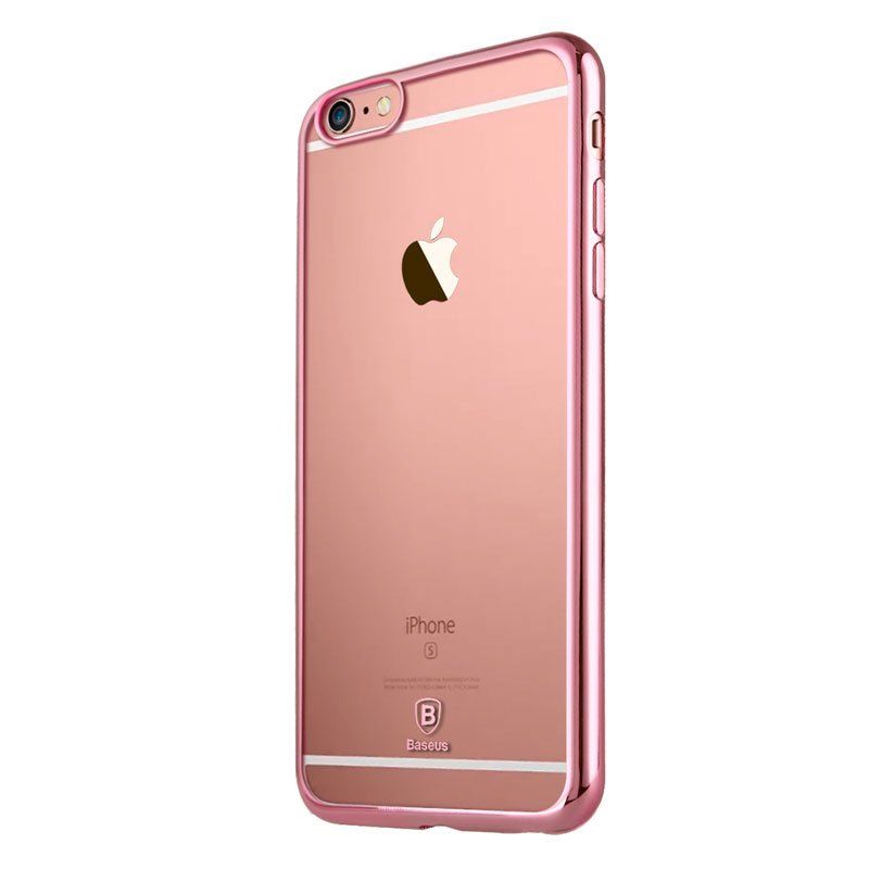 Купить Чехол Baseus Shining розовый для iPhone 6 Plus/6S Plus по лучшей цене в Украине 🔔 ,  наш интернет - магазин гарантирует качество и быструю доставку вашего заказа 🚀