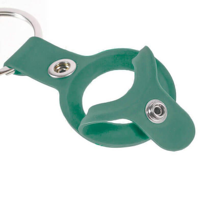Силиконовый брелок с кольцом iLoungeMax Silicone Keychain Case Green для AirTag
