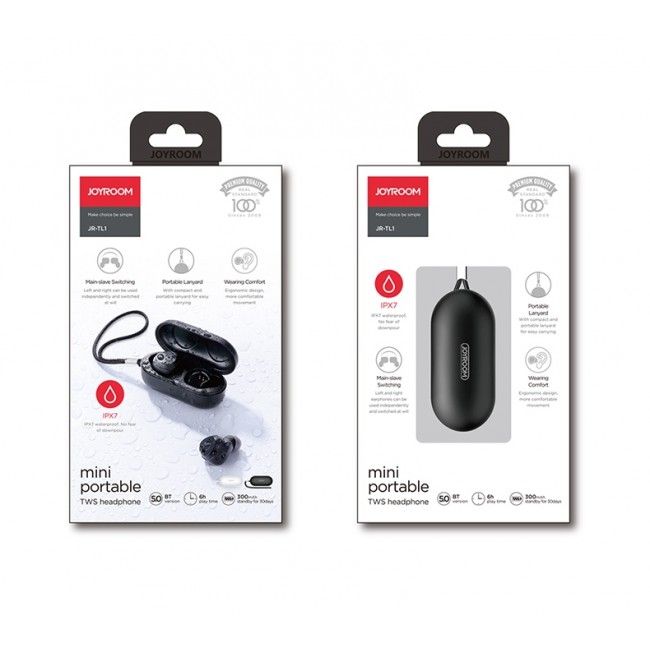 Купить Bluetooth наушники Joyroom JR-TL1 Bilateral TWS Black по лучшей цене в Украине 🔔 ,  наш интернет - магазин гарантирует качество и быструю доставку вашего заказа 🚀