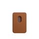Кожаный чехол-бумажник iLoungeMax Leather Wallet MagSafe Saddle Brown для iPhone 12 | 12 mini | 12 Pro | 12 Pro Max OEM