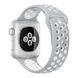 Ремешок Coteetci W12 серый + белый для Apple Watch 38/40 мм