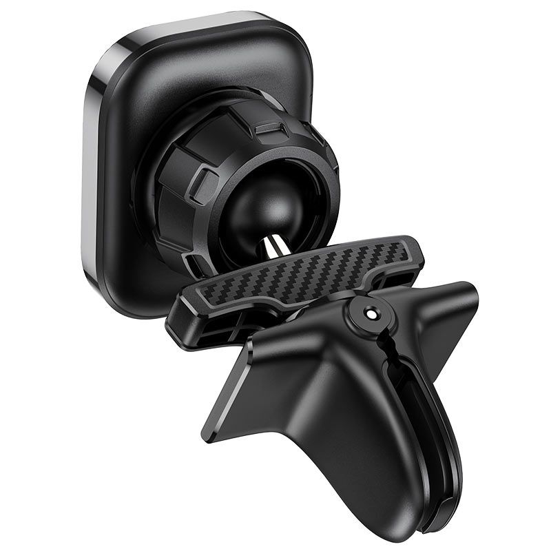 Купить Магнитный автодержатель Hoco S49 Fuerte series для дефлектора Black по лучшей цене в Украине 🔔 ,  наш интернет - магазин гарантирует качество и быструю доставку вашего заказа 🚀