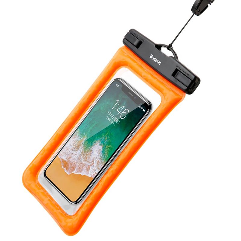 Купити Универсальный водонепроницаемый чехол Baseus Waterproof Bag Orange для смартфонов до 6" за найкращою ціною в Україні 🔔, наш інтернет - магазин гарантує якість і швидку доставку вашого замовлення 🚀