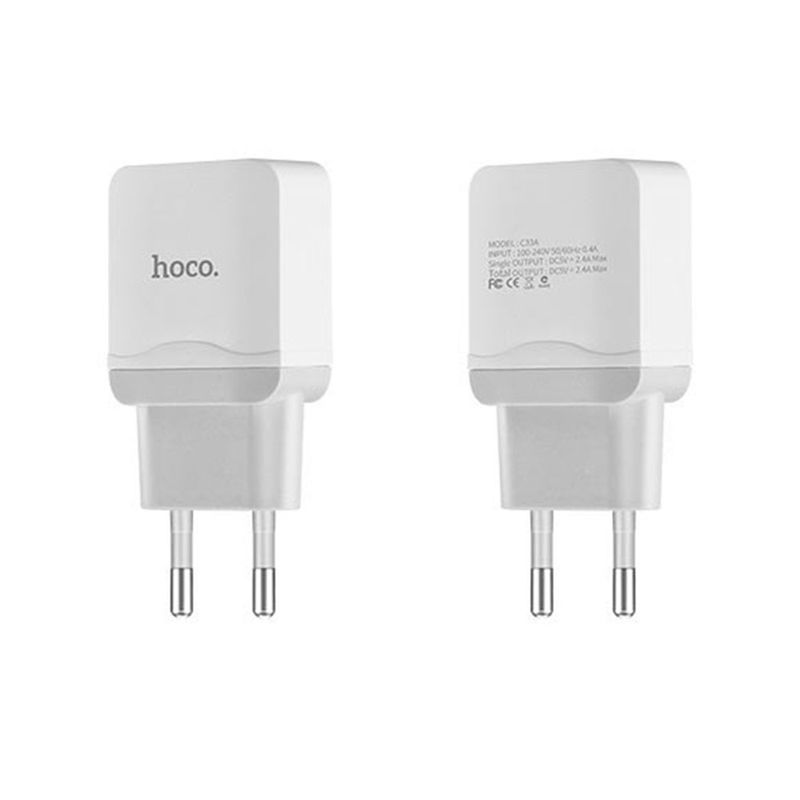 Купить Зарядное устройство HOCO C33A Little Superior Dual USB White по лучшей цене в Украине 🔔 ,  наш интернет - магазин гарантирует качество и быструю доставку вашего заказа 🚀