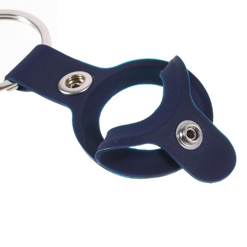 Силиконовый брелок с кольцом iLoungeMax Silicone Keychain Case Blue для AirTag
