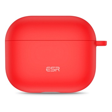 Силиконовый чехол с карабином ESR Bounce Protective Silicone Case Red для AirPods 3 (2021)