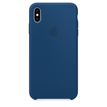 Купить Силиконовый чехол синий для iPhone XS Max по лучшей цене в Украине 🔔 ,  наш интернет - магазин гарантирует качество и быструю доставку вашего заказа 🚀