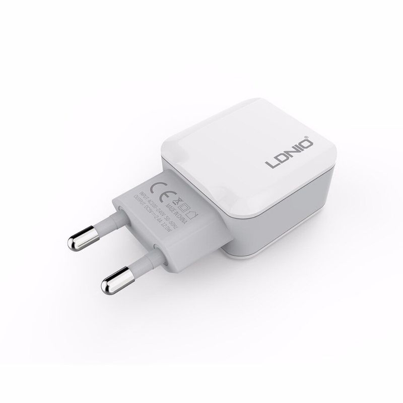Купить Зарядное устройство Ldnio A2202 (2USB 2.4A) White по лучшей цене в Украине 🔔 ,  наш интернет - магазин гарантирует качество и быструю доставку вашего заказа 🚀