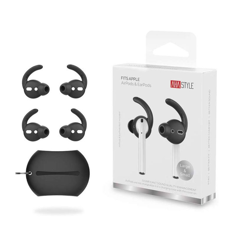 Купити Силіконові накладки oneLounge AhaStyle Ear Hooks Black для AirPods | EarPods за найкращою ціною в Україні 🔔, наш інтернет - магазин гарантує якість і швидку доставку вашого замовлення 🚀