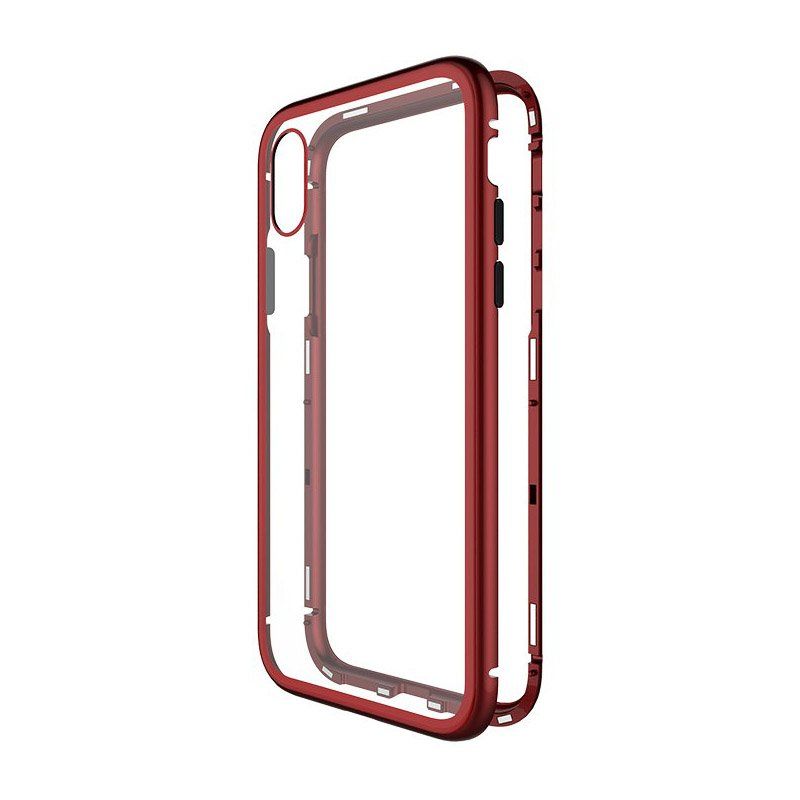 Купить Стеклянный чехол WK Design Magnets красный для iPhone XR по лучшей цене в Украине 🔔 ,  наш интернет - магазин гарантирует качество и быструю доставку вашего заказа 🚀