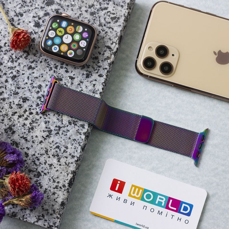 Купить Ремешок Coteetci W6 разноцветный для Apple Watch 38/40 мм по лучшей цене в Украине 🔔 ,  наш интернет - магазин гарантирует качество и быструю доставку вашего заказа 🚀