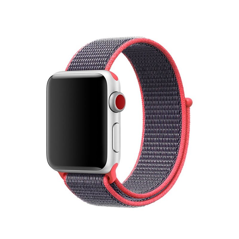 Купить Ремешок oneLounge Sport Loop Electric Pink для Apple Watch 40mm | 38mm SE | 6 | 5 | 4 | 3 | 2 | 1 OEM по лучшей цене в Украине 🔔 ,  наш интернет - магазин гарантирует качество и быструю доставку вашего заказа 🚀