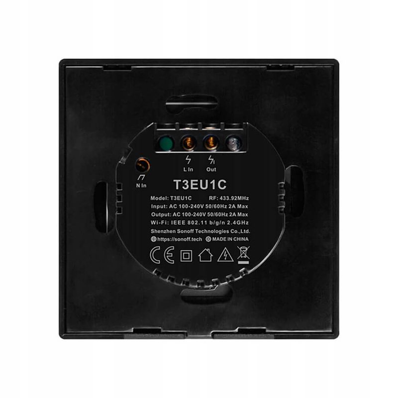 Купити Чорний розумний вимикач HomeKit Sonoff TX T3EU1C (1 канал) за найкращою ціною в Україні 🔔, наш інтернет - магазин гарантує якість і швидку доставку вашого замовлення 🚀