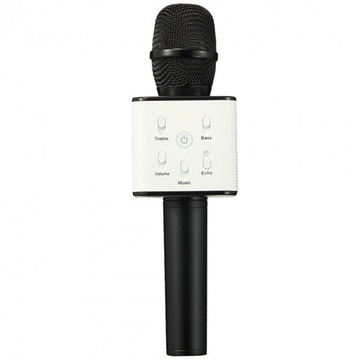 Купить Беспроводной караоке микрофон UTM с динамиками в коробке Bluetooth USB Q7 Black по лучшей цене в Украине 🔔 ,  наш интернет - магазин гарантирует качество и быструю доставку вашего заказа 🚀