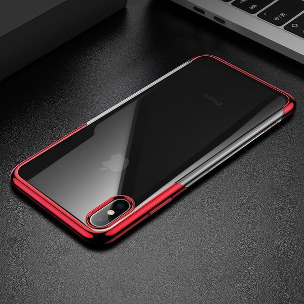 Купить Силиконовый чехол Baseus Shining красный для iPhone XS по лучшей цене в Украине 🔔 ,  наш интернет - магазин гарантирует качество и быструю доставку вашего заказа 🚀