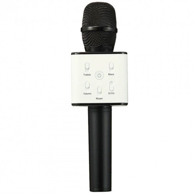 Купити Бездротовий караоке мікрофон UTM з динаміками в коробці Bluetooth USB Q7 Black за найкращою ціною в Україні 🔔, наш інтернет - магазин гарантує якість і швидку доставку вашого замовлення 🚀