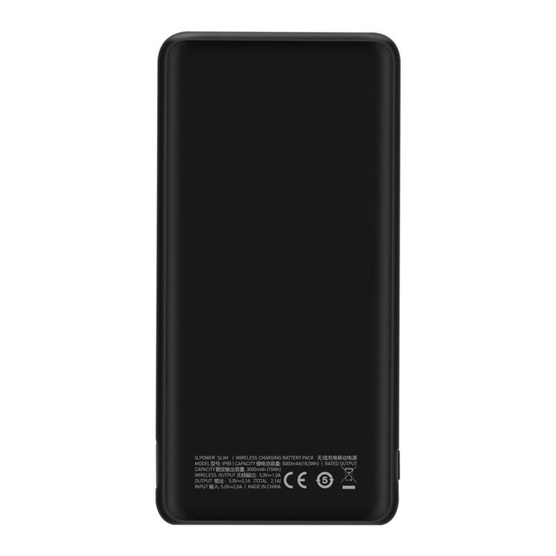 Купить Внешний аккумулятор с беспроводной зарядкой Momax Q.Power Slim 5000mAh Black по лучшей цене в Украине 🔔 ,  наш интернет - магазин гарантирует качество и быструю доставку вашего заказа 🚀