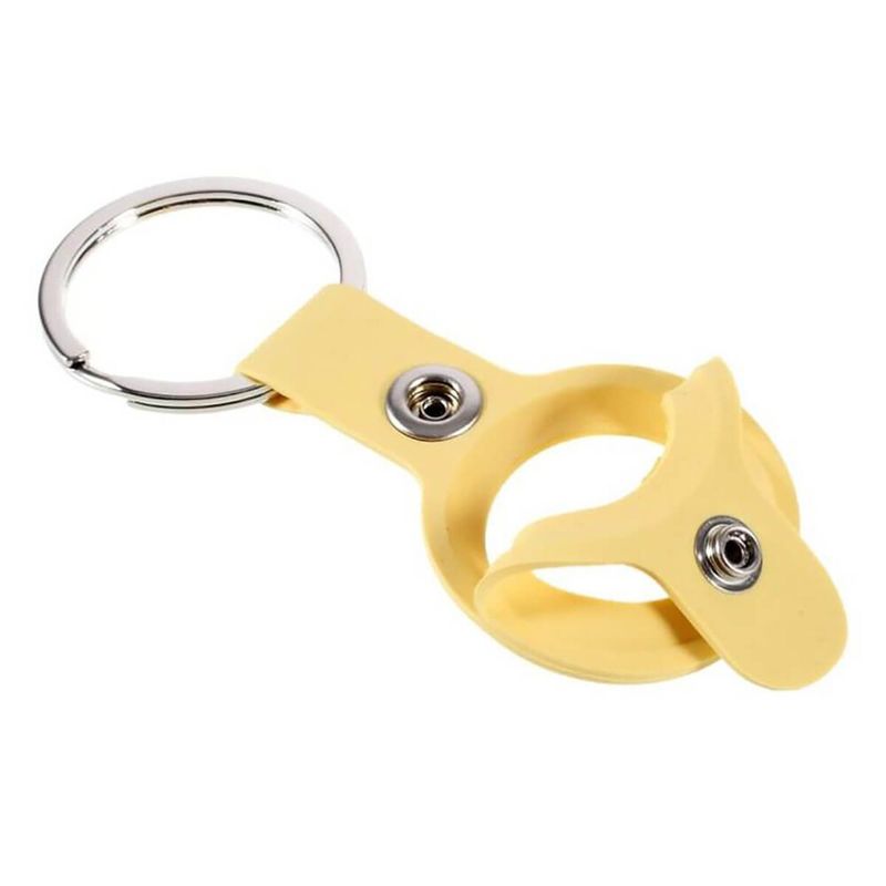 Силіконовий брелок з кільцем iLoungeMax Silicone Keychain Case Yellow для AirTag