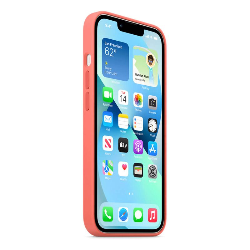 Силиконовый чехол Apple Silicone Case MagSafe Pink Pomelo (MM253) для iPhone 13