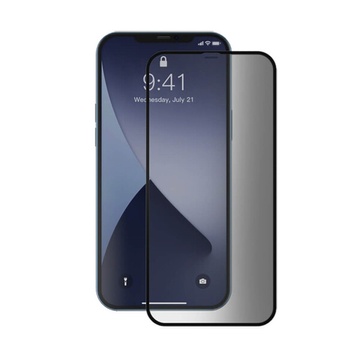 Купить Защитное стекло антишпион Baseus Curved Screen Tempered Glass 0.23mm Black для iPhone 12 | 12 Pro (2 шт.) по лучшей цене в Украине 🔔 ,  наш интернет - магазин гарантирует качество и быструю доставку вашего заказа 🚀