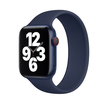 Купить Силиконовый монобраслет oneLounge Solo Loop Midnight Blue для Apple Watch 38mm | 40mm Size L OEM по лучшей цене в Украине 🔔 ,  наш интернет - магазин гарантирует качество и быструю доставку вашего заказа 🚀