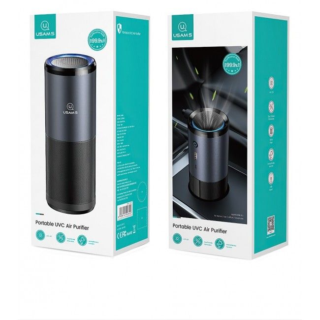 Купить Портативный очиститель воздуха Usams US-ZB169 Portable UVC Air Purifier Black по лучшей цене в Украине 🔔 ,  наш интернет - магазин гарантирует качество и быструю доставку вашего заказа 🚀
